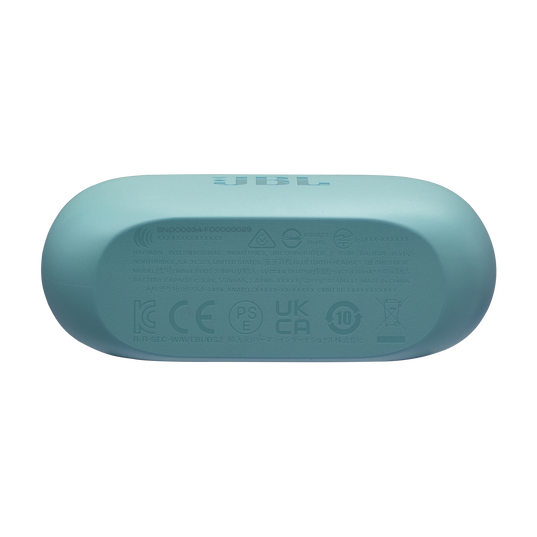 JBL Wave Buds 2 - Blue - True Wireless Noise Cancelling Earbuds - Bottom